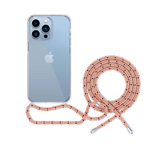 Epico Nake String, iPhone 13 Pro Max - Case, Transparent, Pink