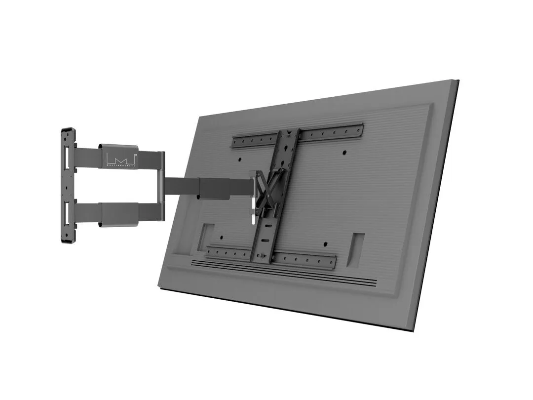 Multibrackets M VESA Flexarm Thin - Asennuspakkaus (kallistuva nivelvarsi, full motion -asennus) tuotteelle LCD-n&auml;ytt&ouml; - musta -n&auml;yt&ouml;n koko: 37"-55"