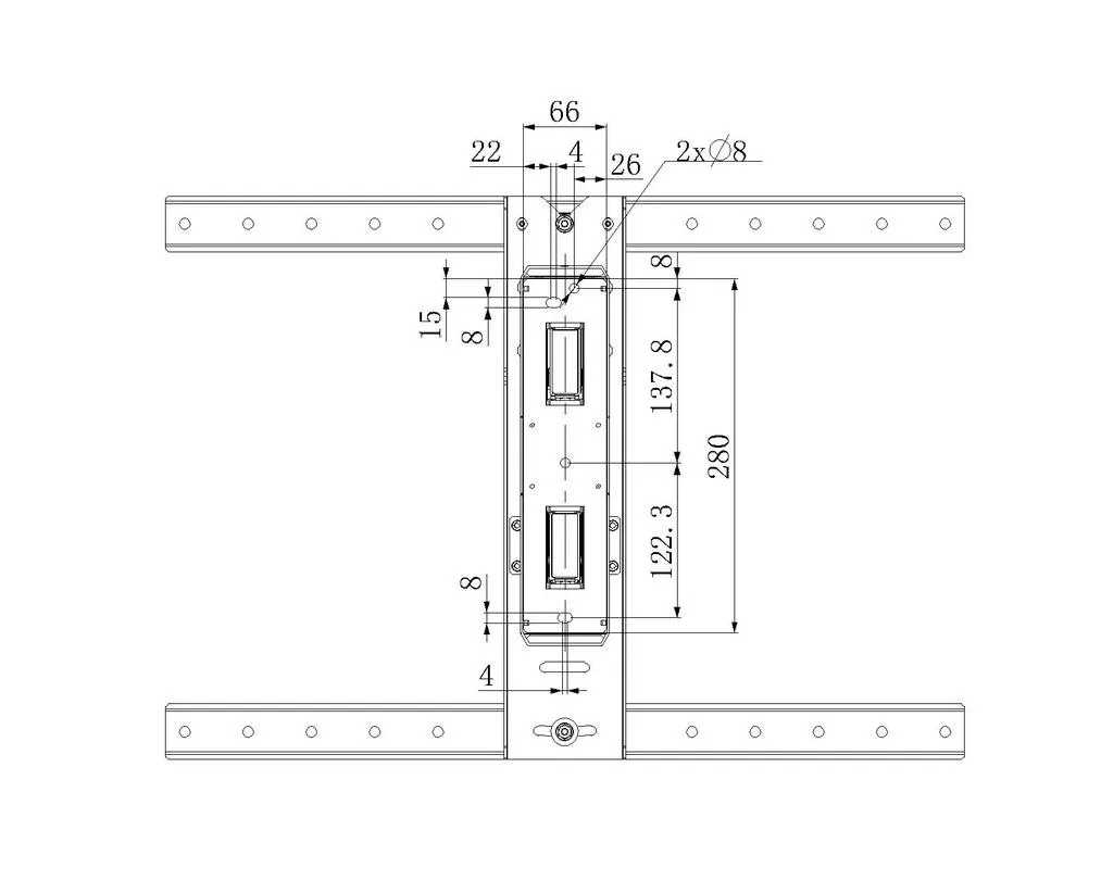 Multibrackets M VESA Flexarm Thin - Asennuspakkaus (kallistuva nivelvarsi, full motion -asennus) tuotteelle LCD-n&auml;ytt&ouml; - musta -n&auml;yt&ouml;n koko: 37"-55"