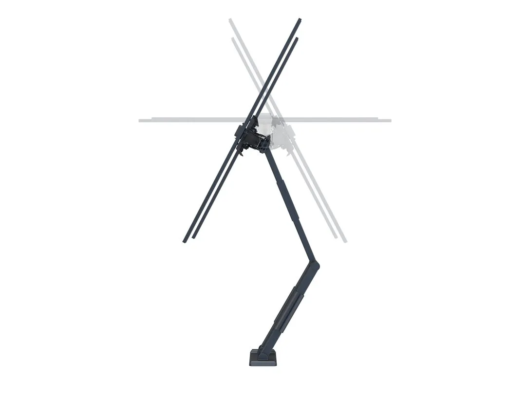 Multibrackets M VESA Flexarm Thin - Asennuspakkaus (kallistuva nivelvarsi, full motion -asennus) tuotteelle LCD-n&auml;ytt&ouml; - musta -n&auml;yt&ouml;n koko: 37"-55"