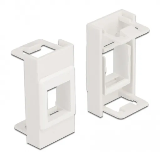Delock Easy 45 Module Keystone Holder 22.5 x 45 mm, white