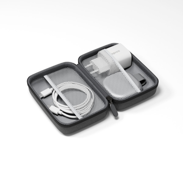 Epico UltraBase Qi2 25W 2in1 Fold Metal Mag+ Wireless Charger EF35 | Silver | Protective  &amp;  Travel Pouch Included