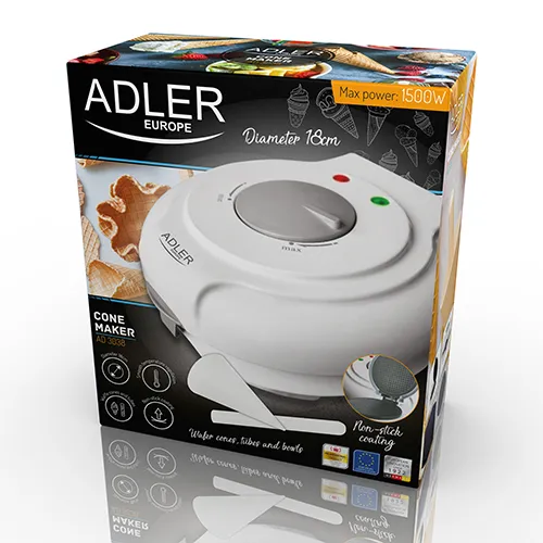 Adler AD 3038 Waffle Maker 1500 Watt (White)