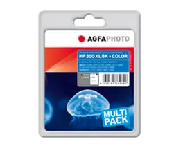 AGFAPHOTO HP 300XL -mustekasettipakkaus, musta/syaani/magenta/keltainen, 4 kpl