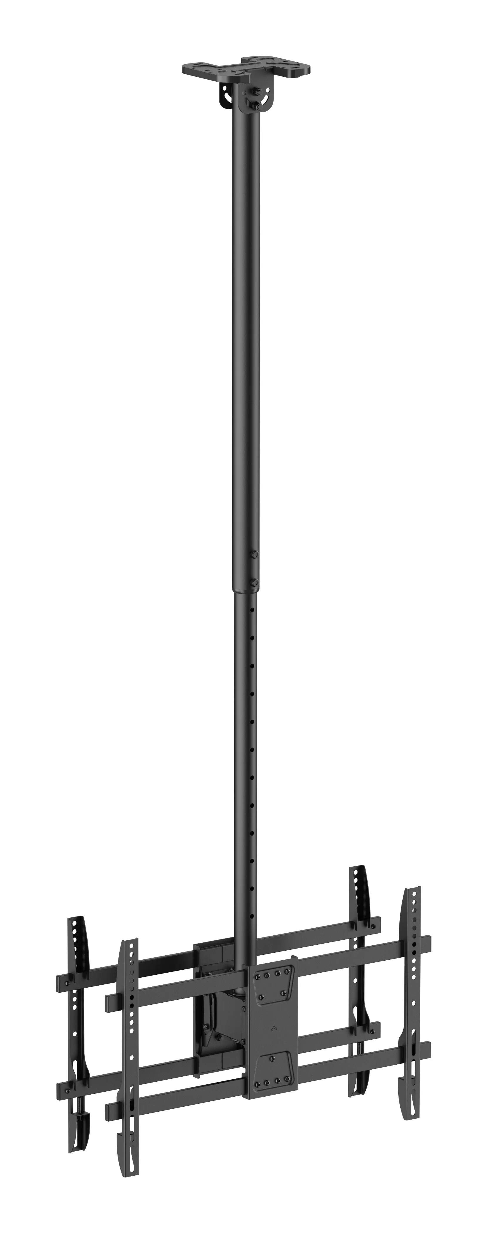 DELTACO ARM-0404-B Telescopic Television Ceiling Mount for 2x 37-86" Televisions, Black