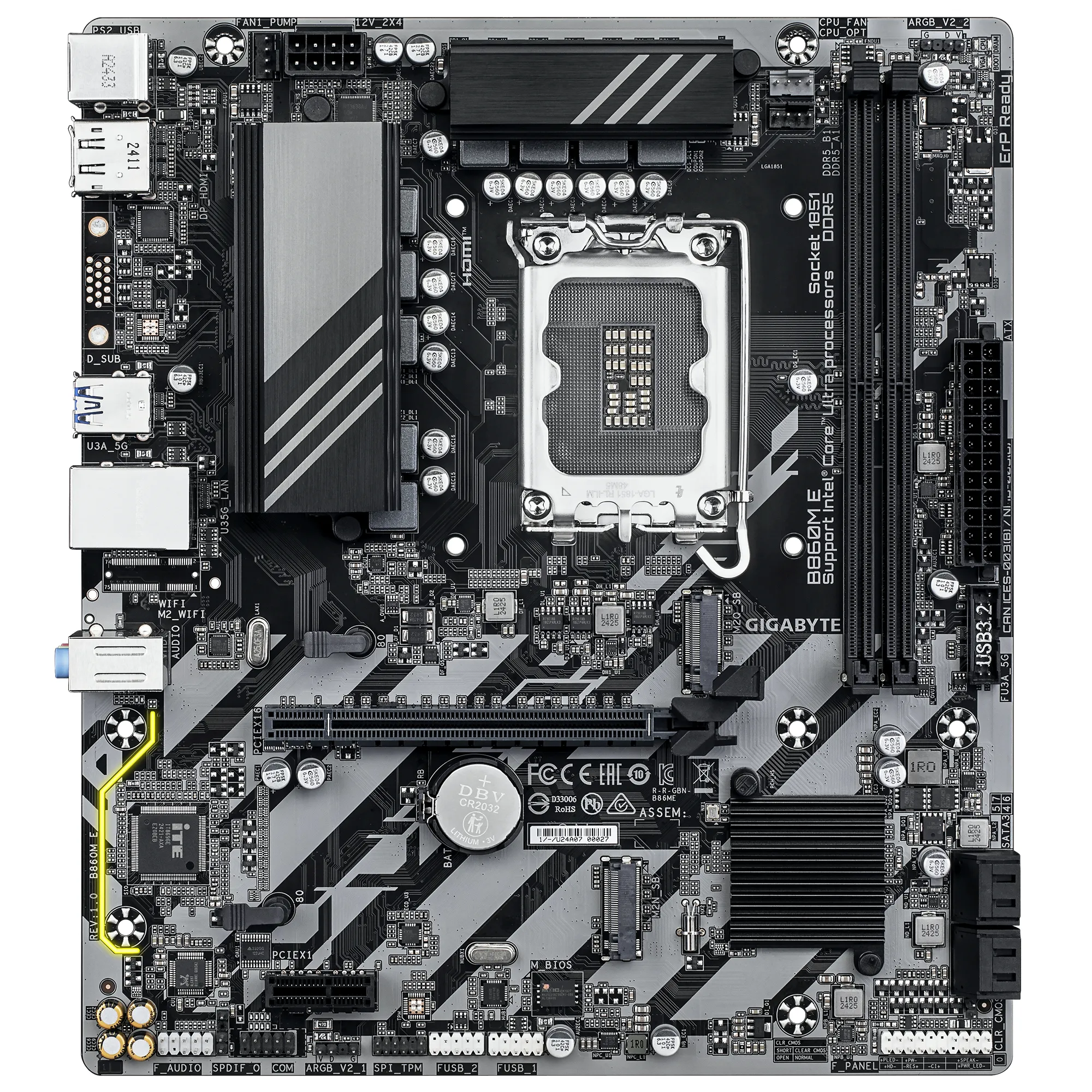Gigabyte B860M E LGA1851 mATX moderkort