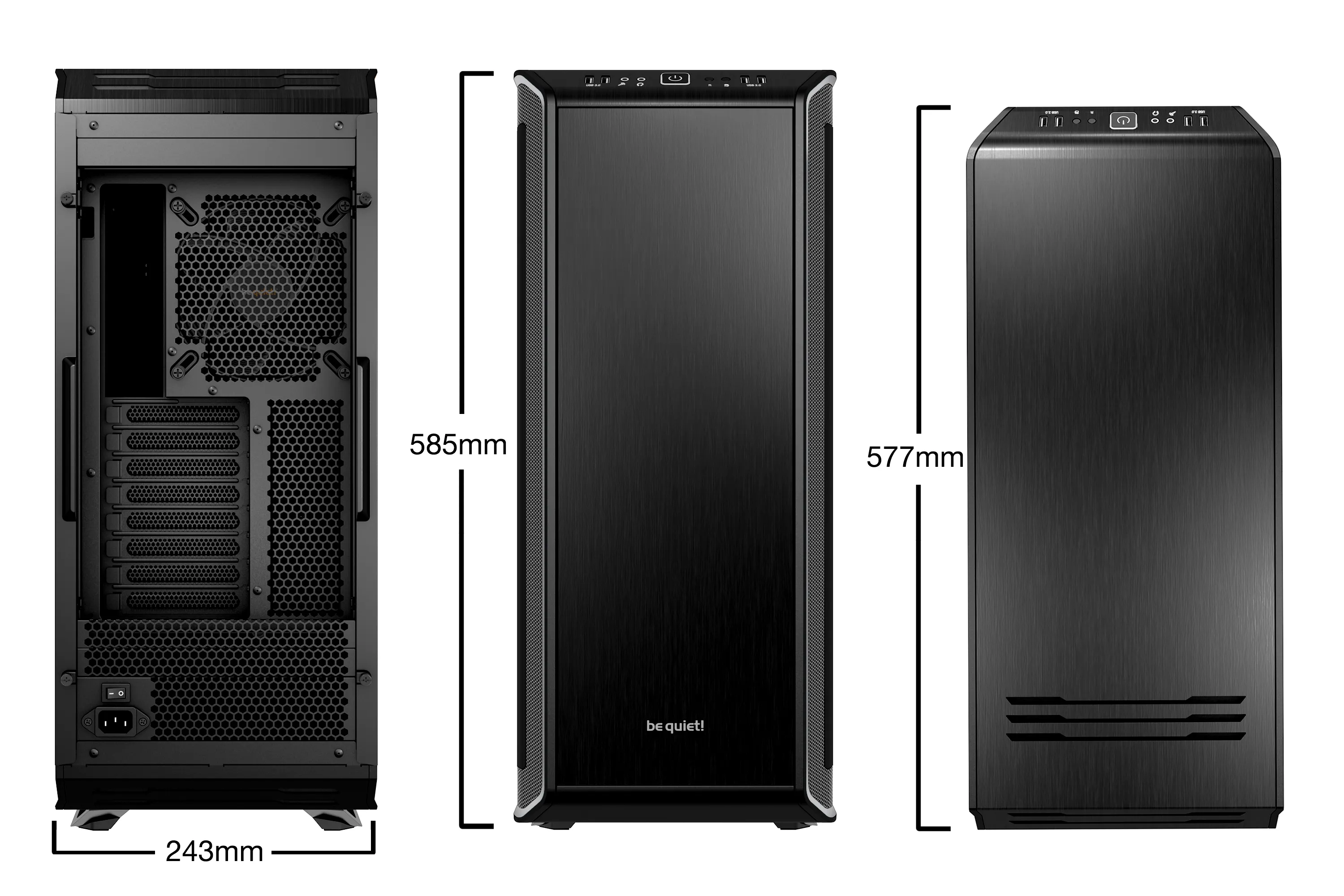 Be quiet! DARK BASE 900 Full-Tower Case, Black