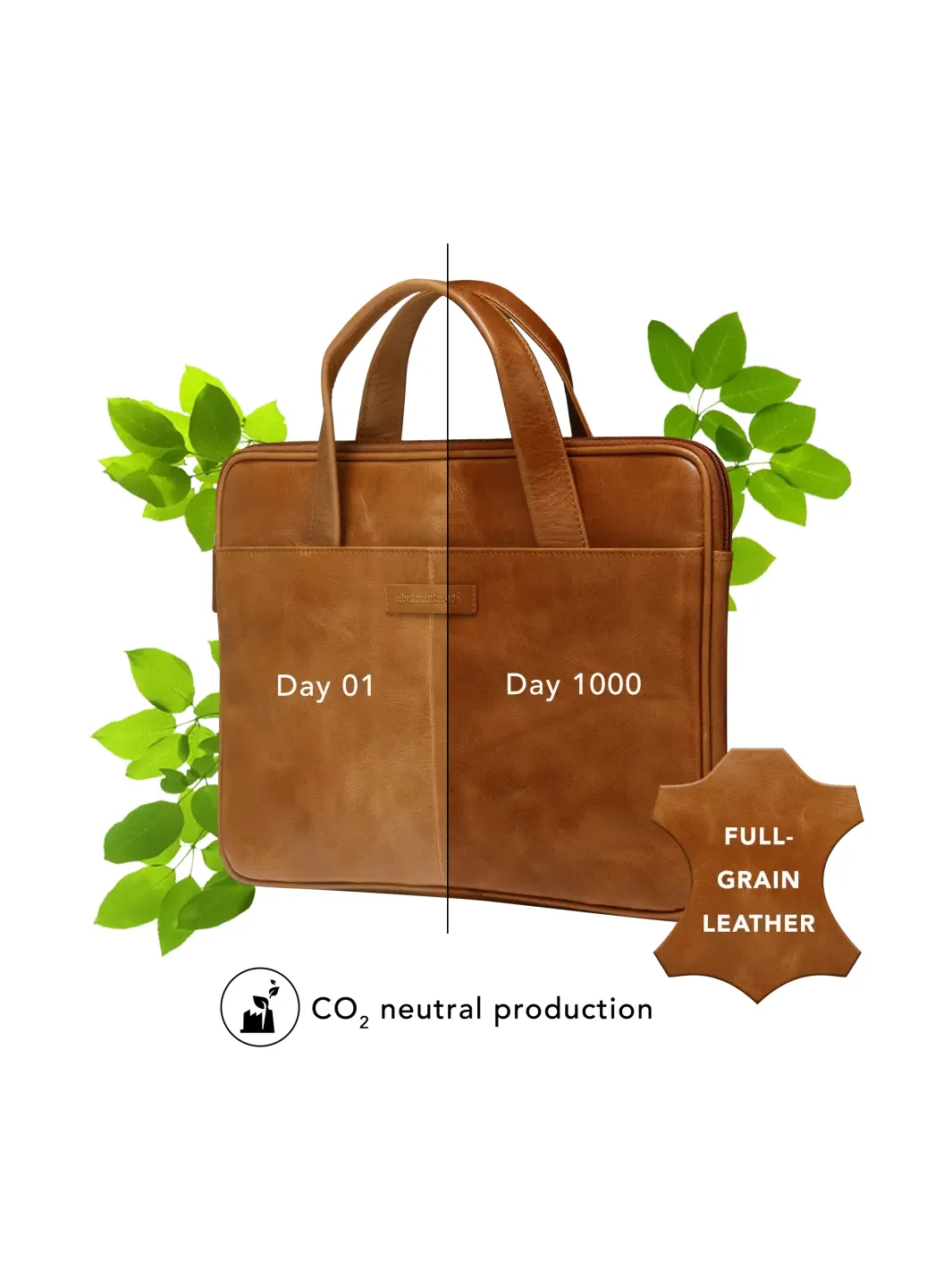 13'' Laptop Bag Silkeborg (2nd gen), Golden Tan