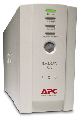 APC BackUPS CS 500VA USB/SER USV with PowerChute Personal