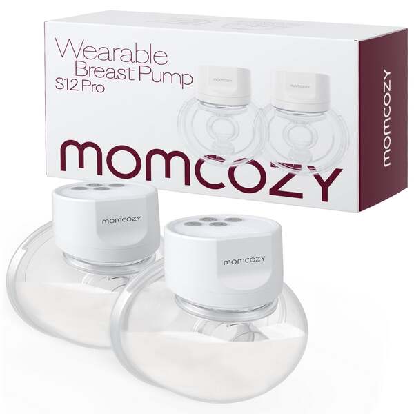 MOMCOZY S12 Pro b&auml;rbar br&ouml;stpump 180 milliliter vit