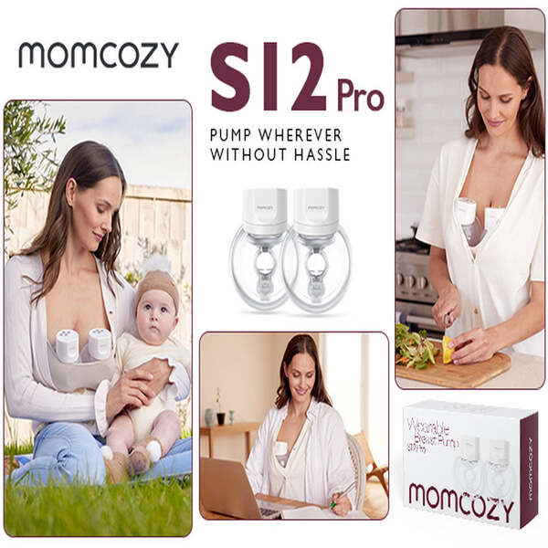 MOMCOZY S12 Pro b&auml;rbar br&ouml;stpump 180 milliliter vit