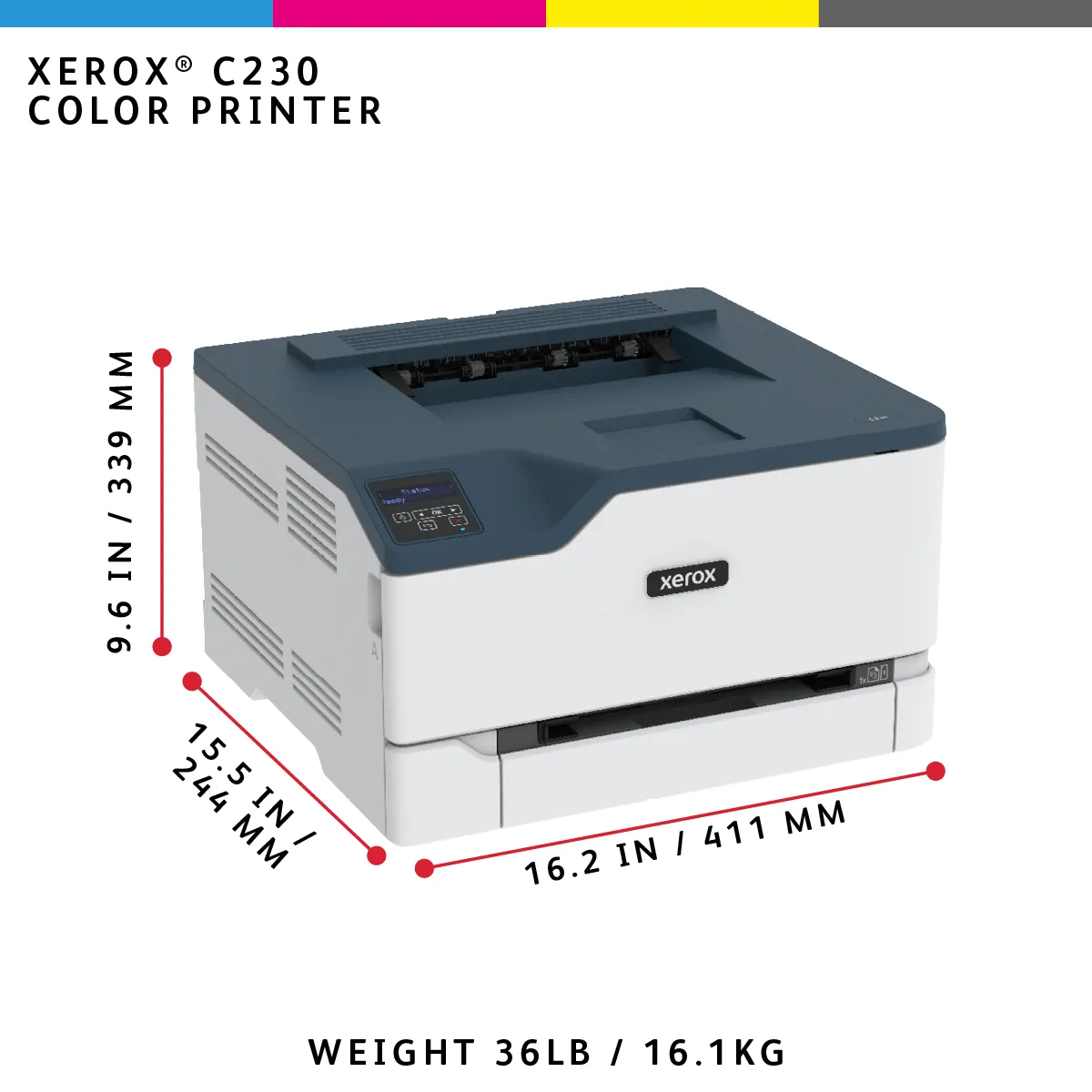 Xerox C230 LAN/Wi-Fi, A4 - colour laser printer
