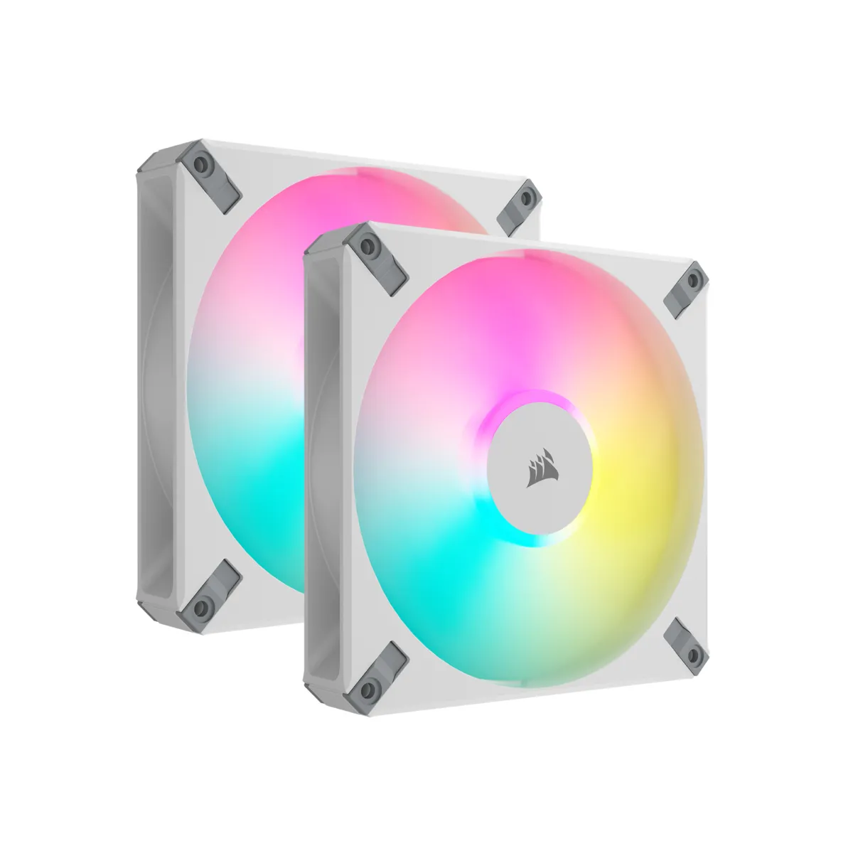 Corsair AF140, RGB Elite, PWM, 140mm - case fan, white, 2pcs