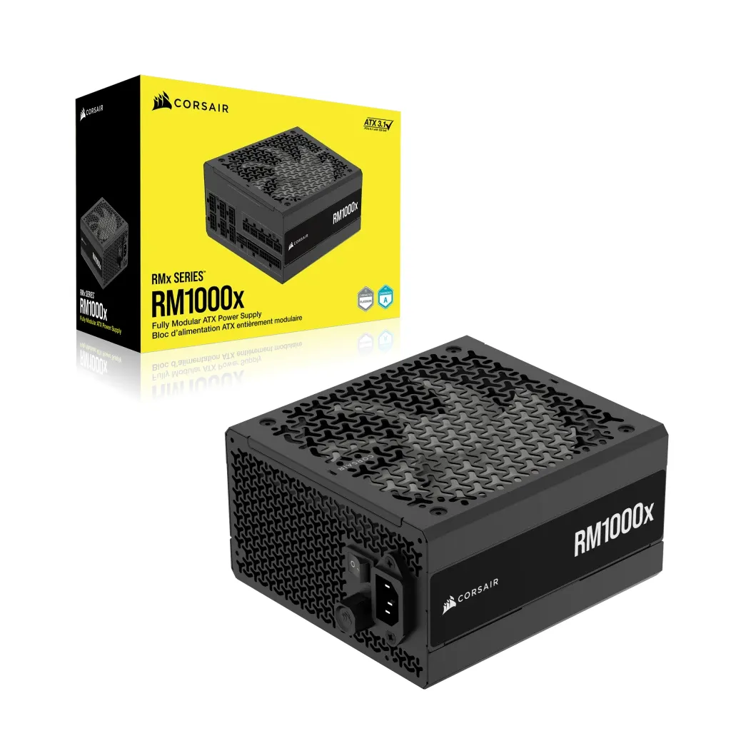 Corsair RM1000x 1000W (2024) ATX 3.1 PCIe 5.1 - power supply, 80 Plus Gold