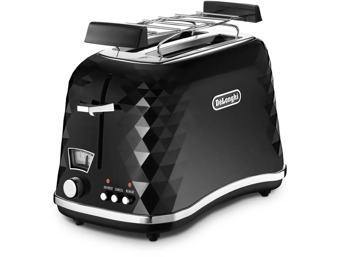 Delonghi Brillante - brödrost, 2 skivor,  Svart