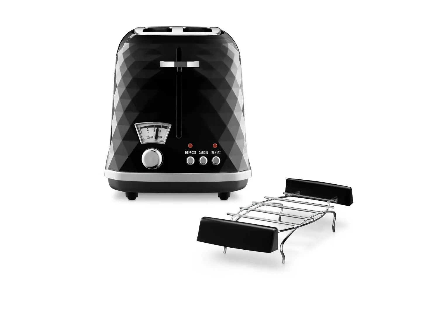 Delonghi Brillante - brödrost, 2 skivor,  Svart