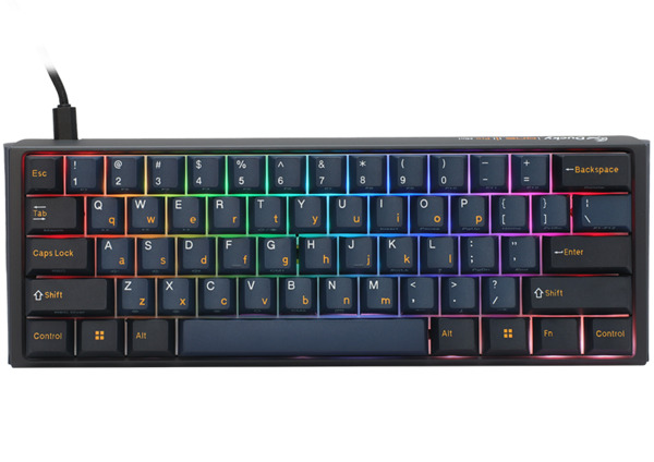 Ducky One 3 Pro Nazca Line 60% Mechanical Gaming Keyboard, Cherry MX2A Speed Silver