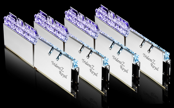 G.Skill Trident Z Royal 64GB (4 x 16GB) DDR4 3000 MHz, CL16 - memory, Silver