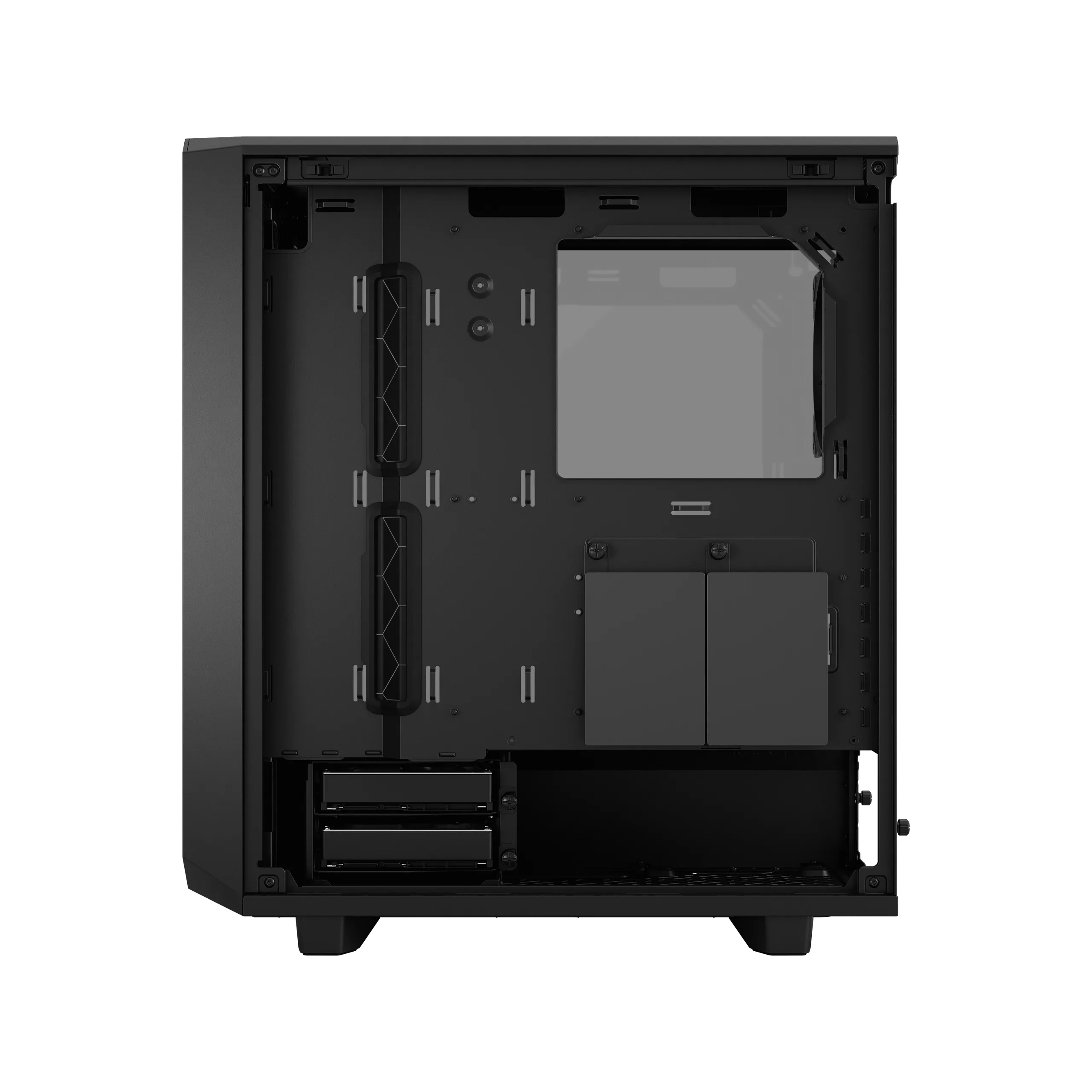 Fractal Design Meshify 2 Compact Lite - Mid Tower case with window, Black / Light Tint Fractal Design Meshify 2 Compact Lite - Mid Tower case with window, Black / Light Tint