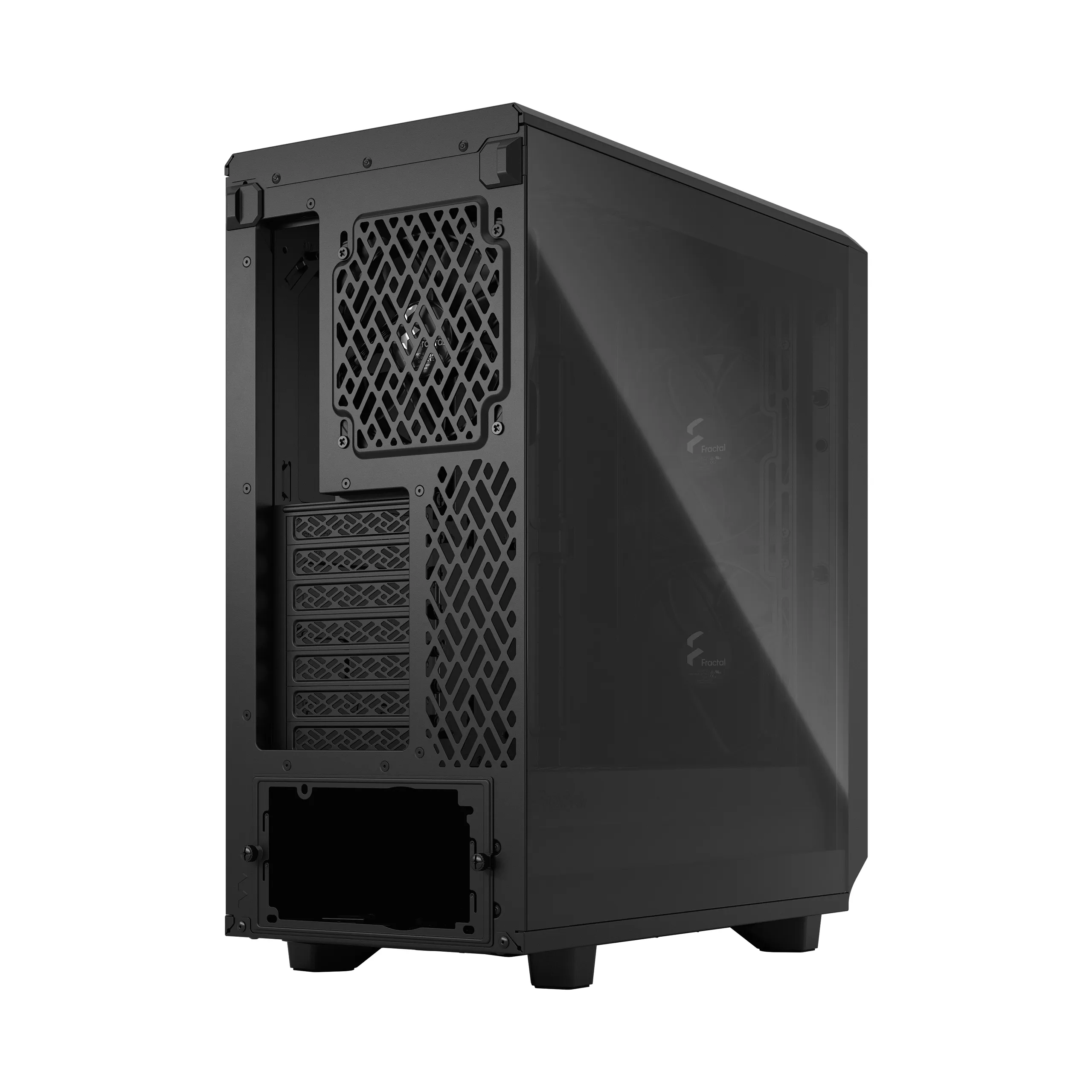 Fractal Design Meshify 2 Compact Lite - Mid Tower case with window, Black / Light Tint Fractal Design Meshify 2 Compact Lite - Mid Tower case with window, Black / Light Tint