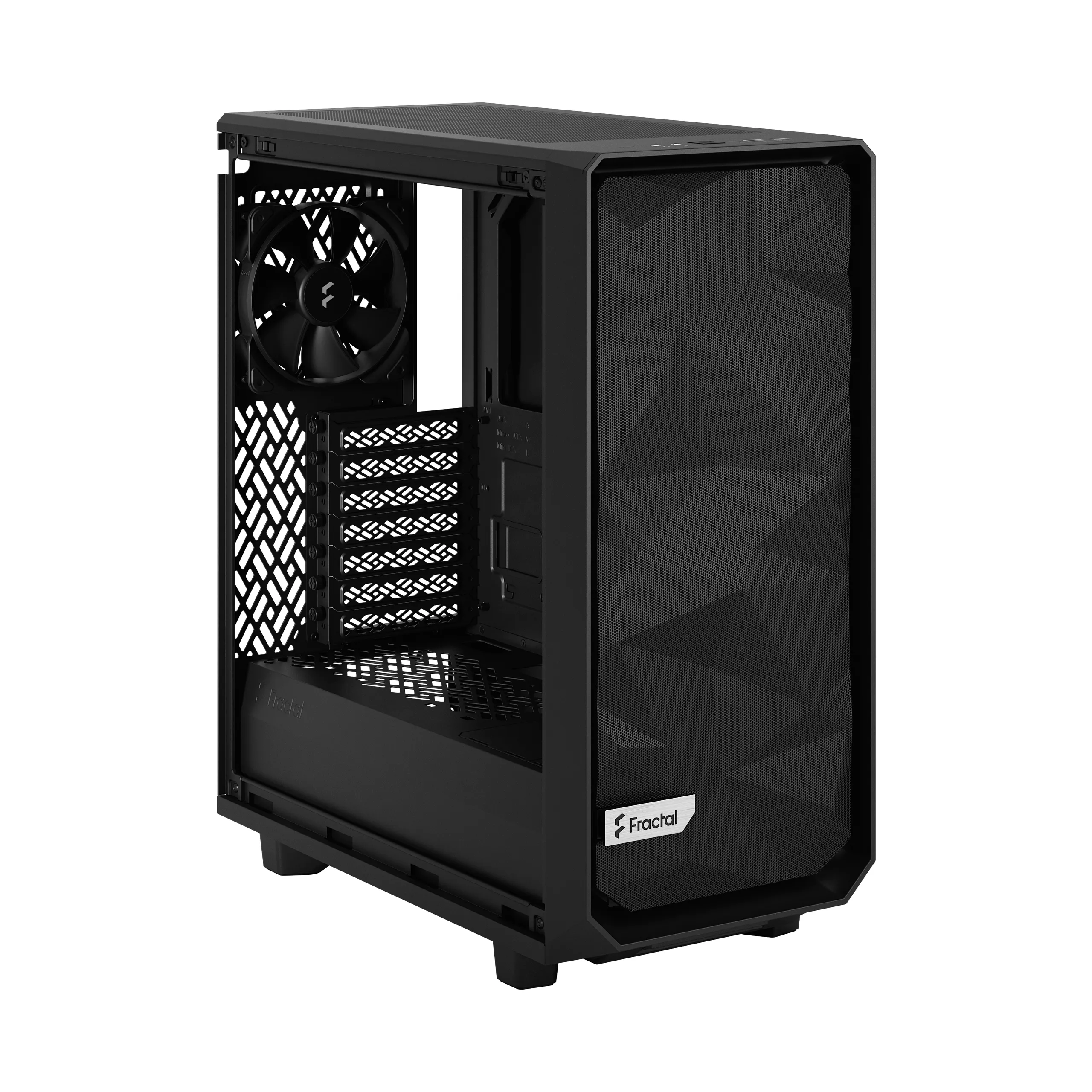 Fractal Design Meshify 2 Compact Lite - Mid Tower case with window, Black / Light Tint Fractal Design Meshify 2 Compact Lite - Mid Tower case with window, Black / Light Tint