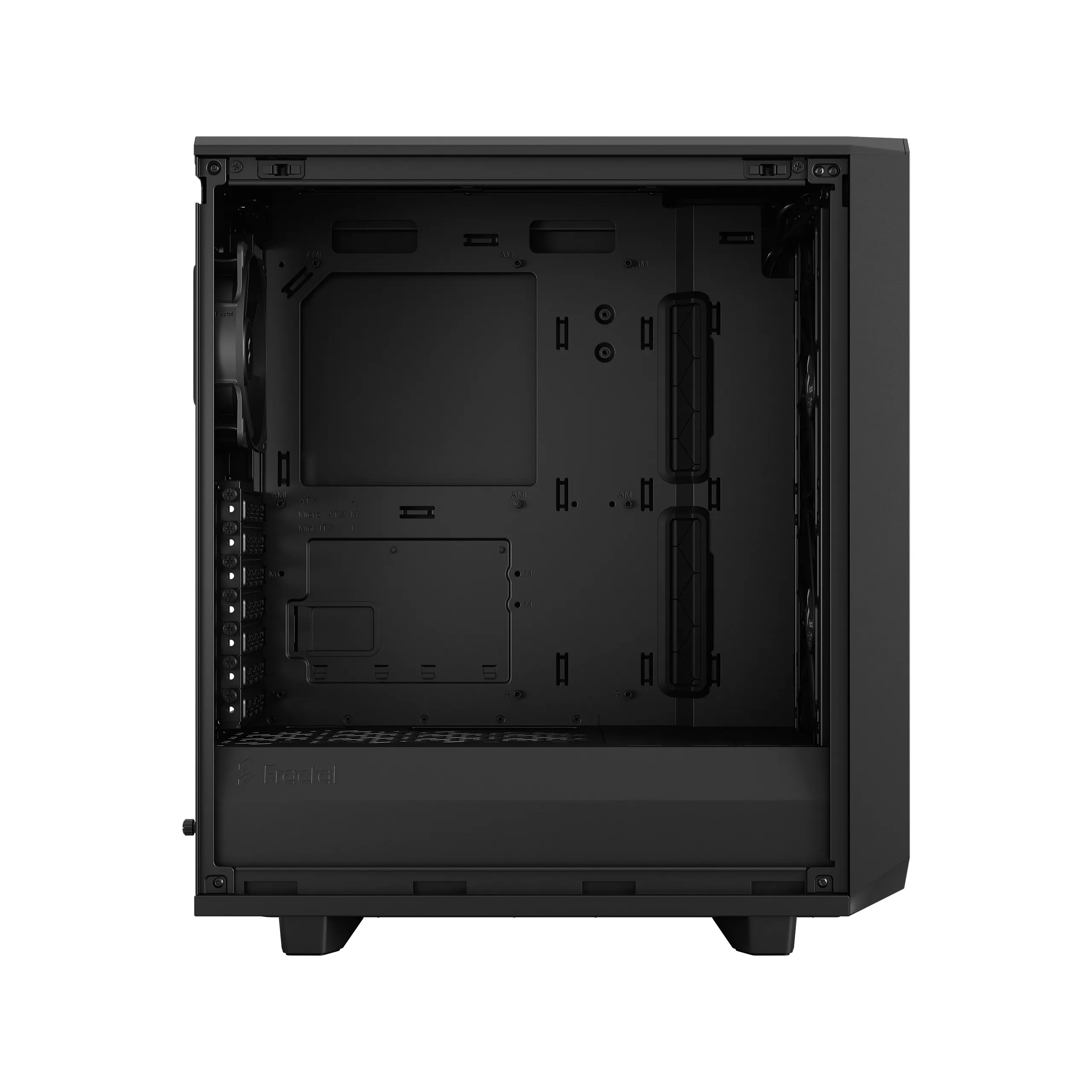 Fractal Design Meshify 2 Compact Lite - Mid Tower case with window, Black / Light Tint Fractal Design Meshify 2 Compact Lite - Mid Tower case with window, Black / Light Tint