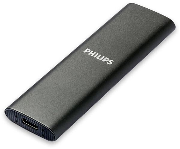 Philips Ultra Speed 250 GB extern SSD med USB 3.2 Gen 2 (USB-C), portabel, graphite