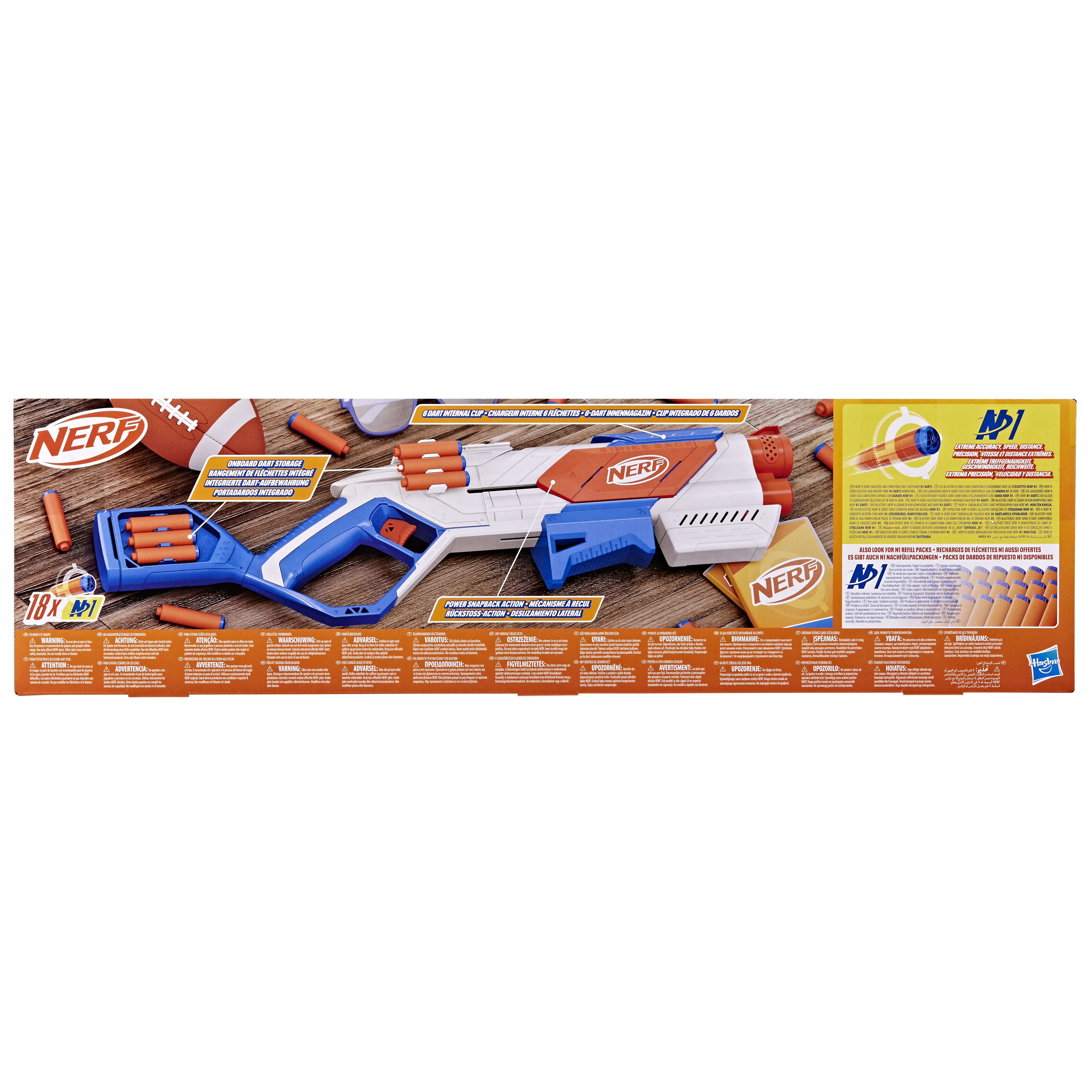 Hasbro Nerf N Series Strikeback, dart blaster (blue/orange)