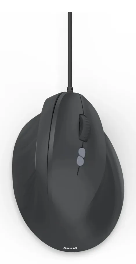 Hama HA-00173086 ECM-500R -langallinen ergonominen hiiri, musta