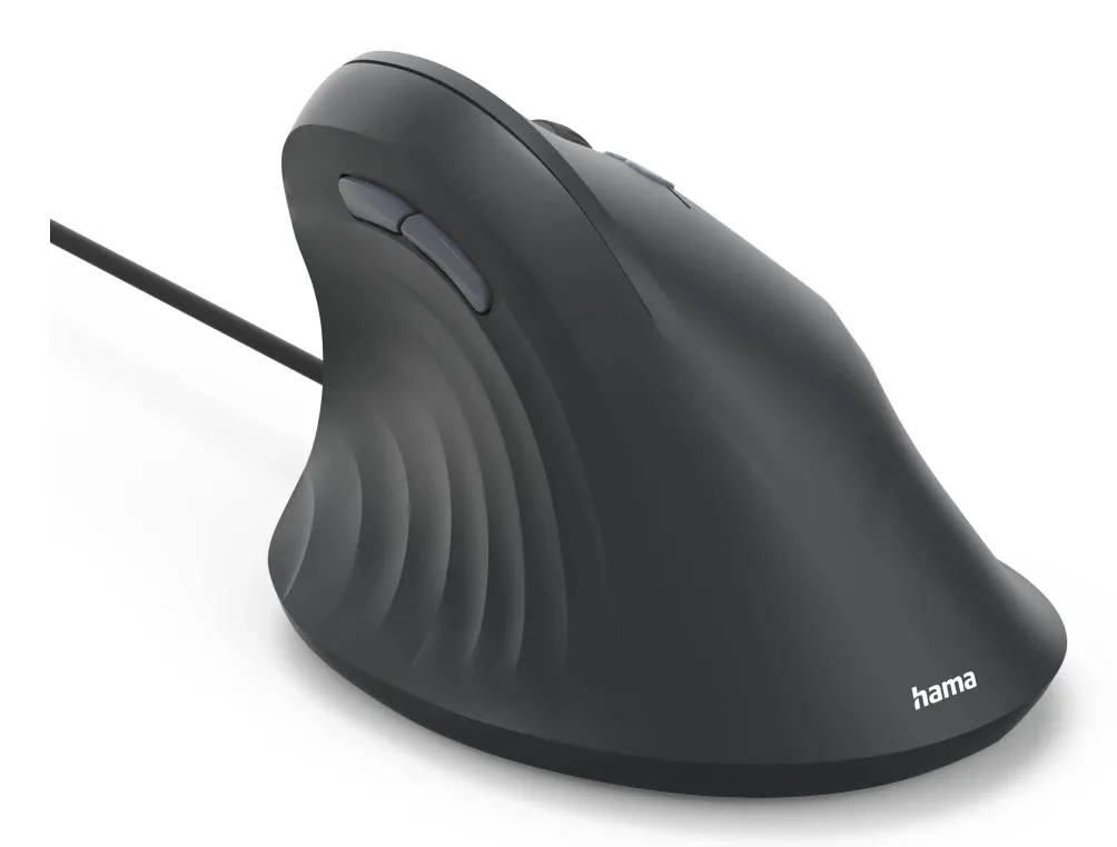 Hama HA-00173086 ECM-500R -langallinen ergonominen hiiri, musta
