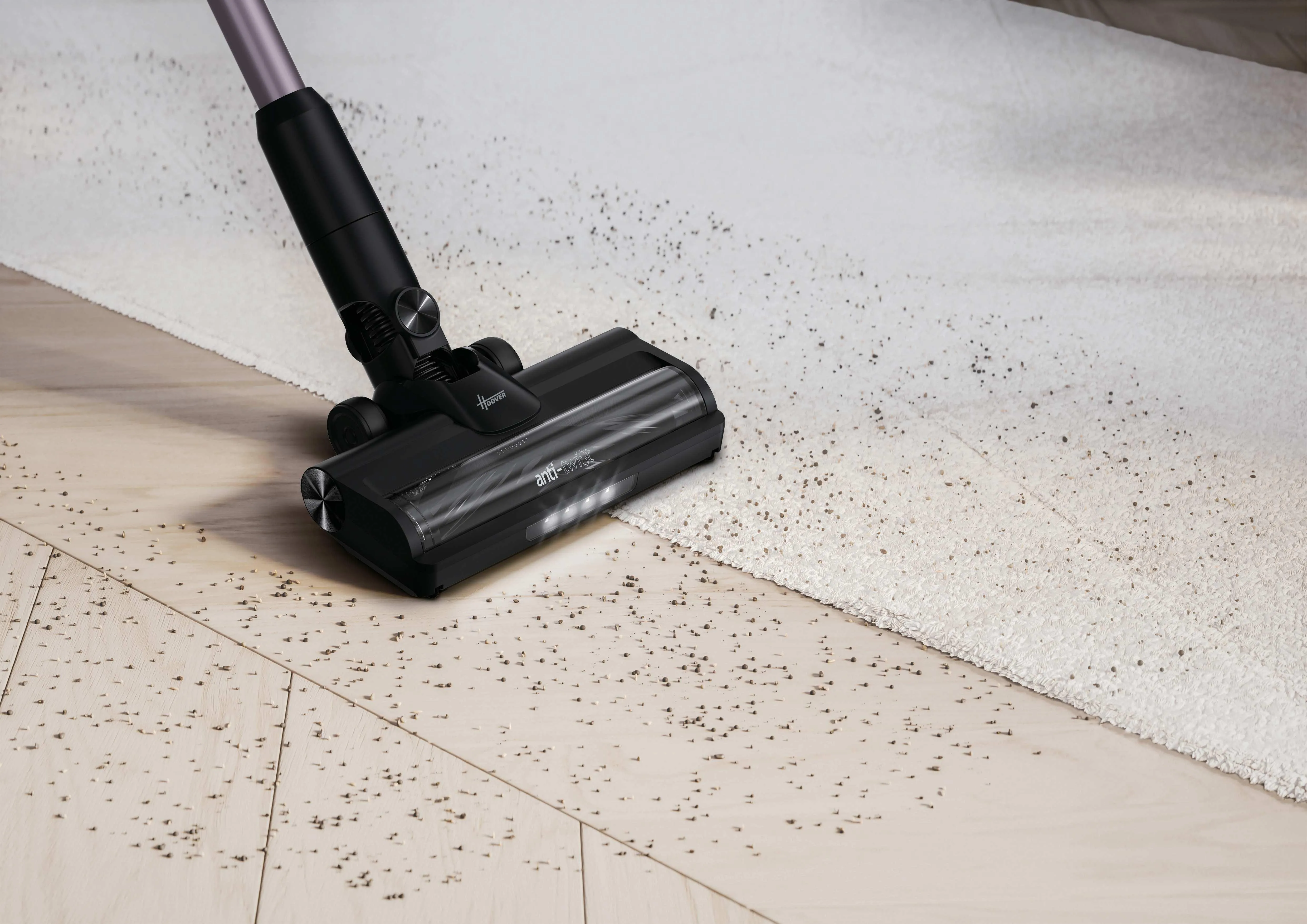 Hoover HF1P10H 011 Stick vacuum cleaner, Black and Purple