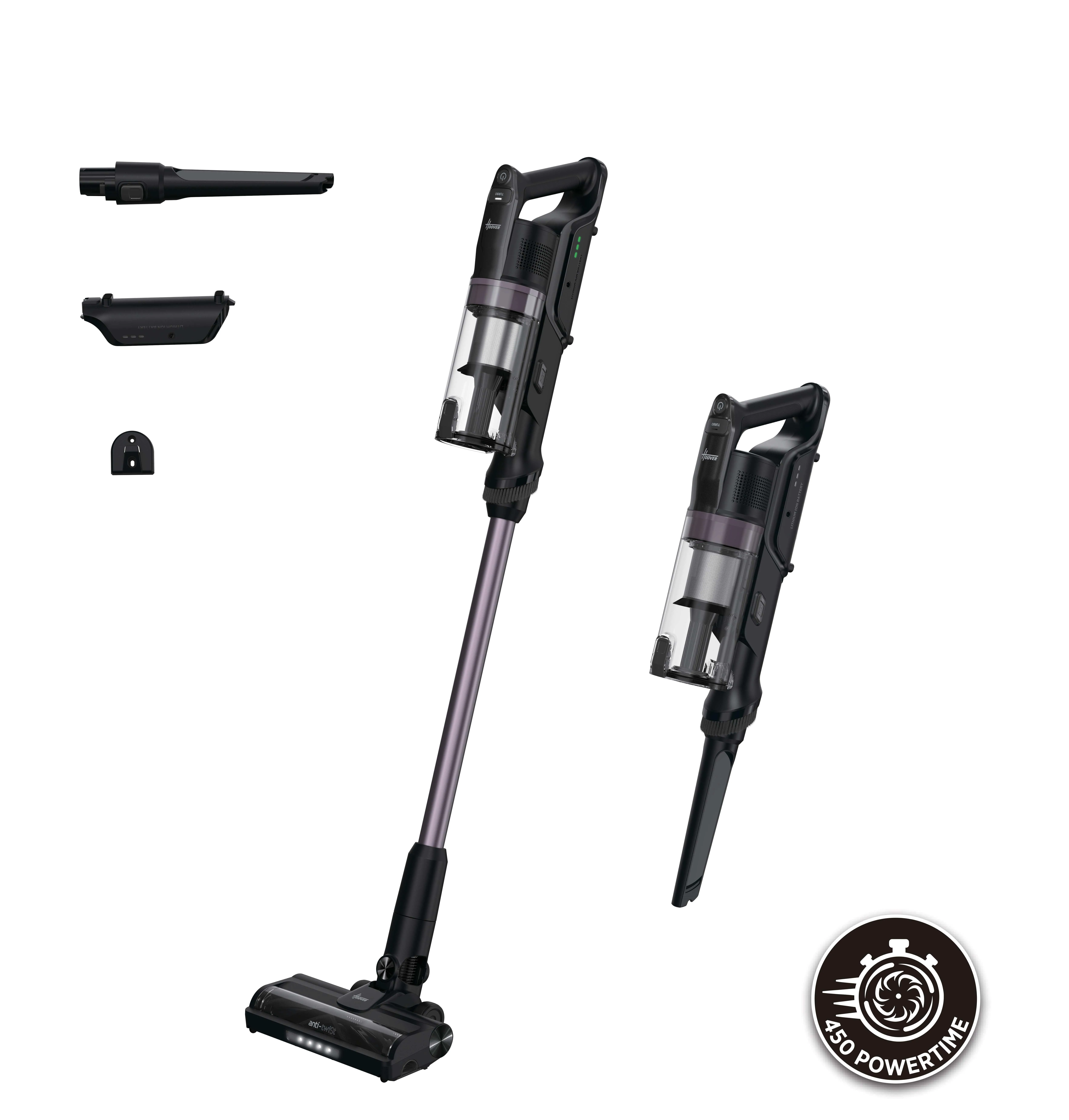 Hoover HF1P10H 011 Stick vacuum cleaner, Black and Purple
