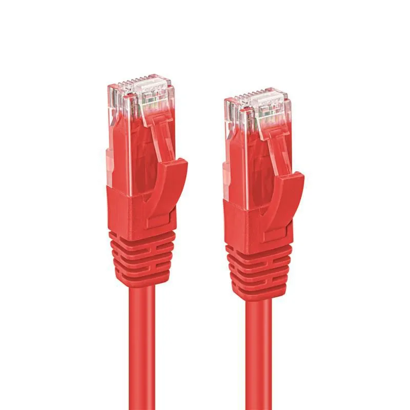 MicroConnect Cat6 UTP RJ45 1m -verkkokaapeli, punainen