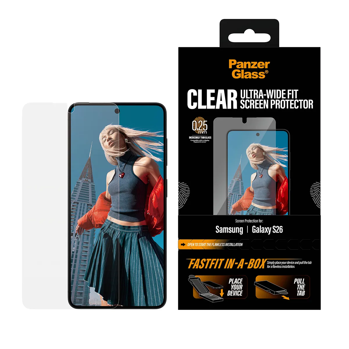 PanzerGlass Ultra-Wide Fit Alignerkit Galaxy S26 -panssarilasi