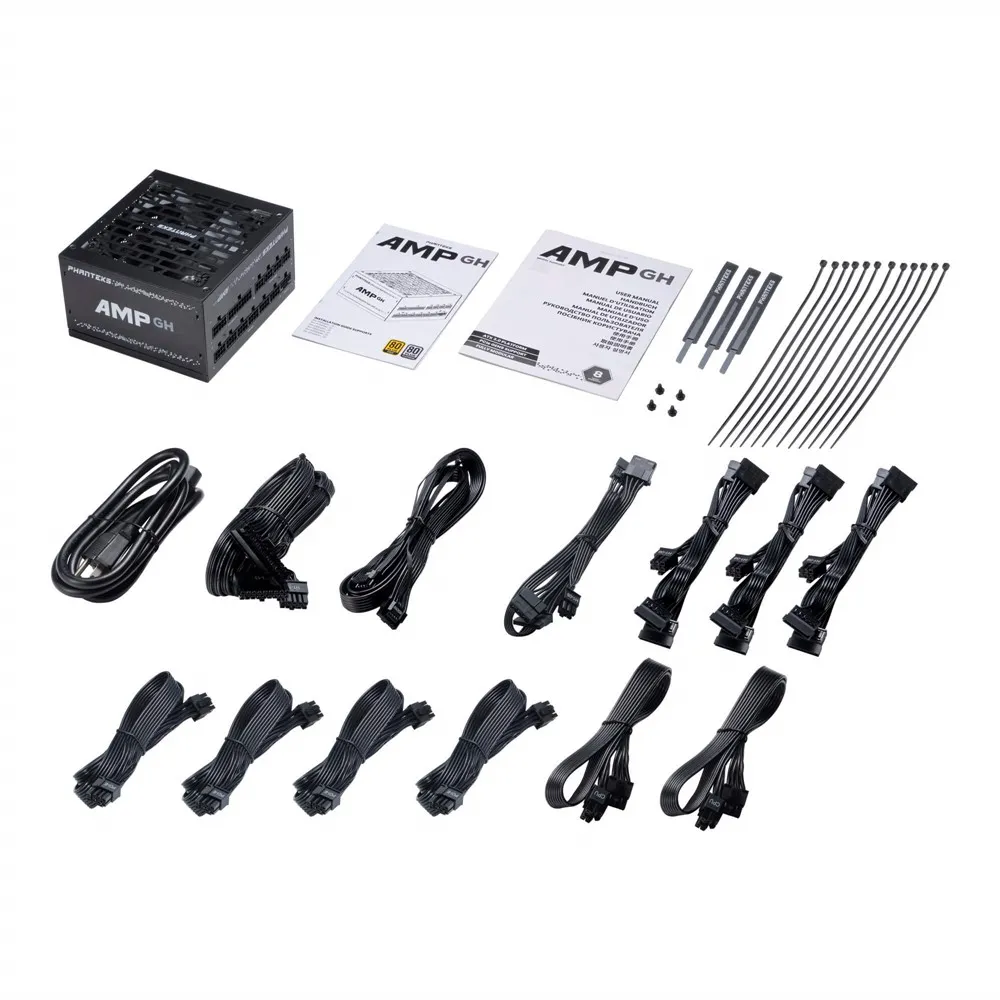 Phanteks AMP GH 1000W - power supply, 80 Plus Platinum