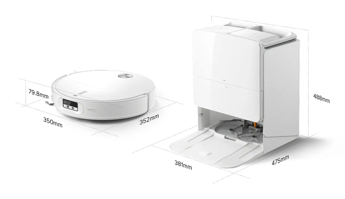Roborock Qrevo Edge 2 Pro - robotdammsugare, vit