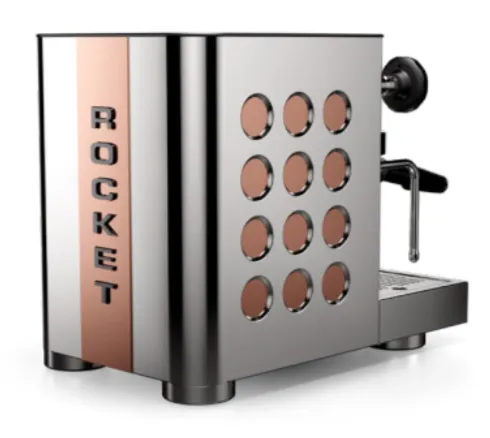 Rocket Espresso Appartamento TCA espressomaskin, 1,8 l, svart, koppar, rostfritt st&aring;l
