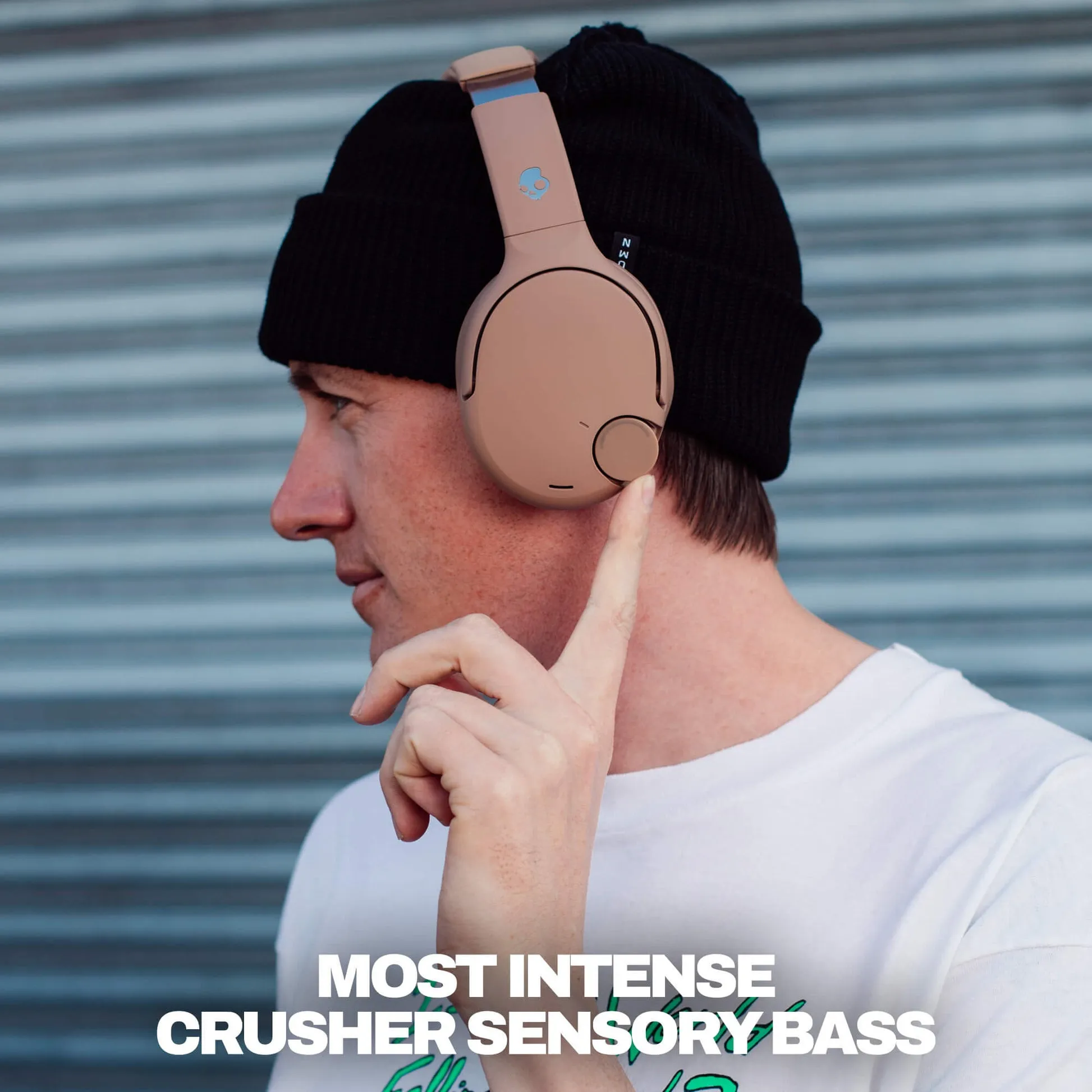 Skullcandy Crusher 720 -langattomat kuulokkeet, vaaleanruskea