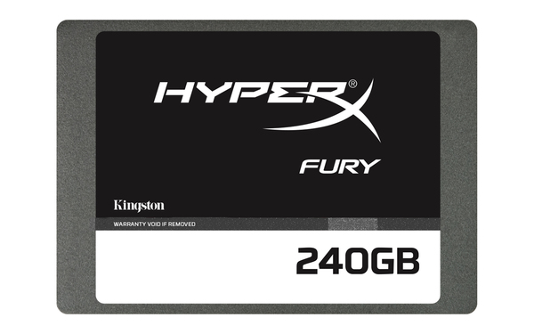 KINGSTON 240GB HyperX FURY SSD SATA3 2.5in 7mm height w/Adapter - SSD- levy