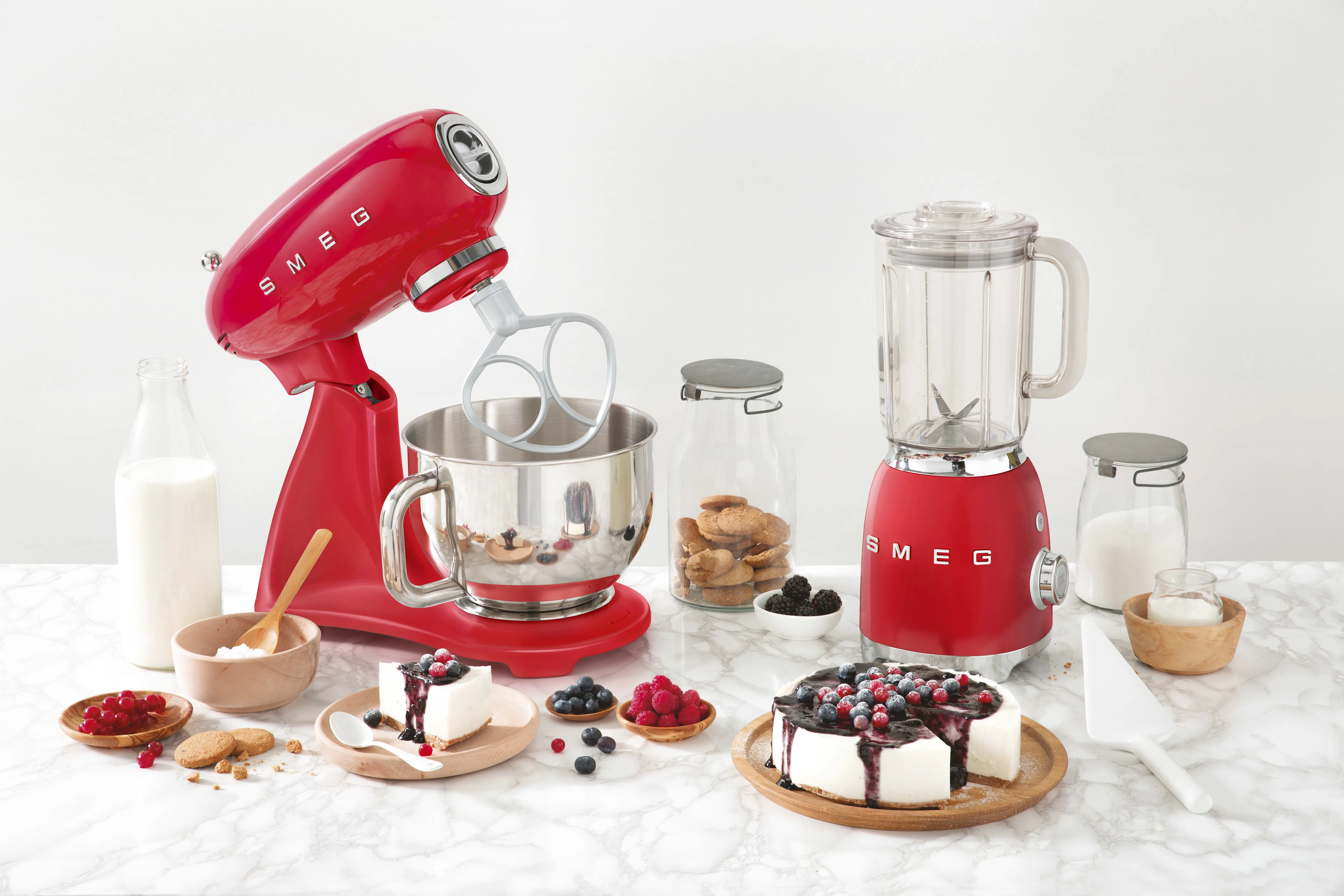 Smeg 50's Style - food processor, Red