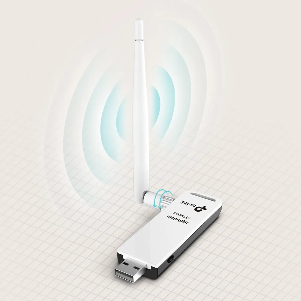 TP-LINK, USB-adapter, 150Mbps, 802.11n, extern antenn