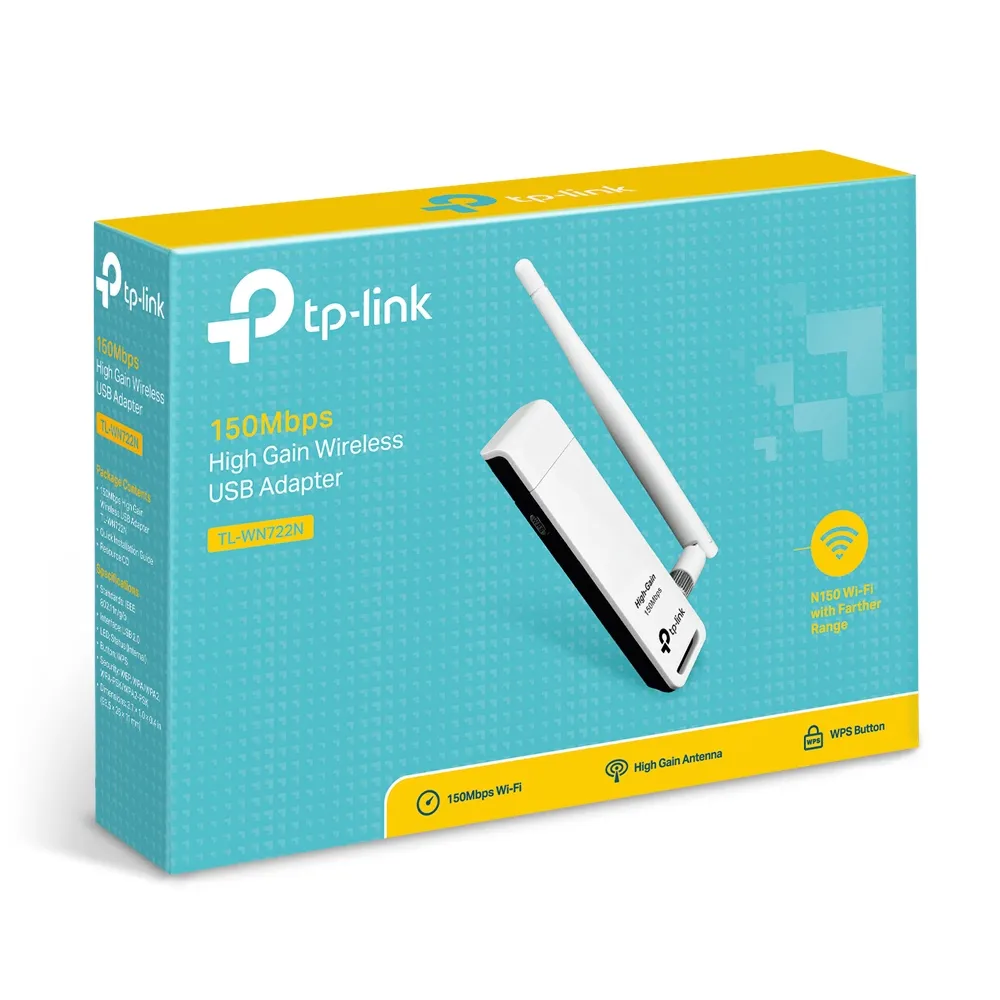 TP-LINK, USB-adapter, 150Mbps, 802.11n, extern antenn