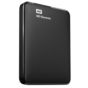 WD Elements Portable 1TB - External HDD, Black