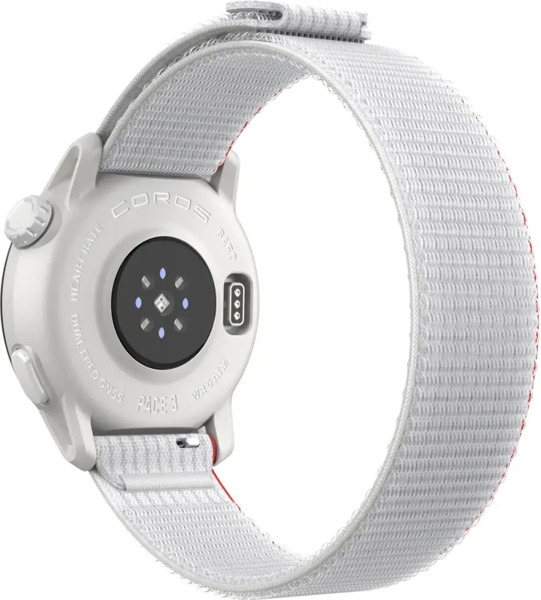 Coros Pace 3 - sports watch, chalk white, nylon band