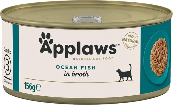 Applaws Ocean Fish in Broth, V&aring;tfoder f&ouml;r katt, Adult, 156 g