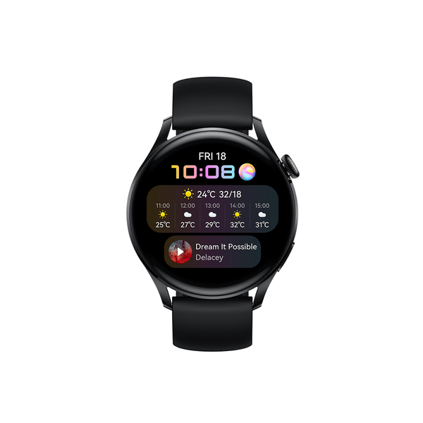 Huawei Watch 3 -&auml;lykello, LTE, musta