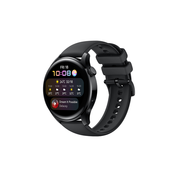Huawei Watch 3 -&auml;lykello, LTE, musta
