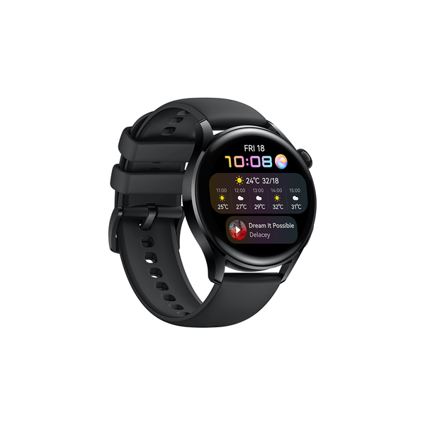 Huawei Watch 3 -&auml;lykello, LTE, musta