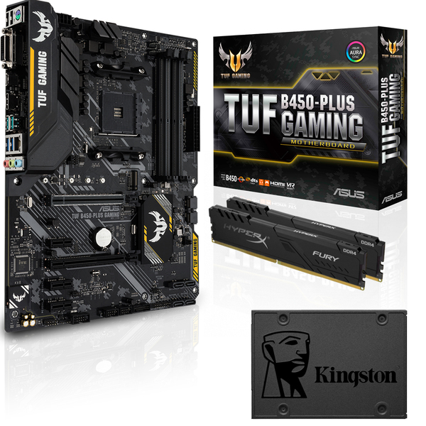 Bundle Asus TUF B450-PLUS GAMING + kingston 16GB 3200MHz DDR4 CL15 + Kingston 480GB SSDNow A400