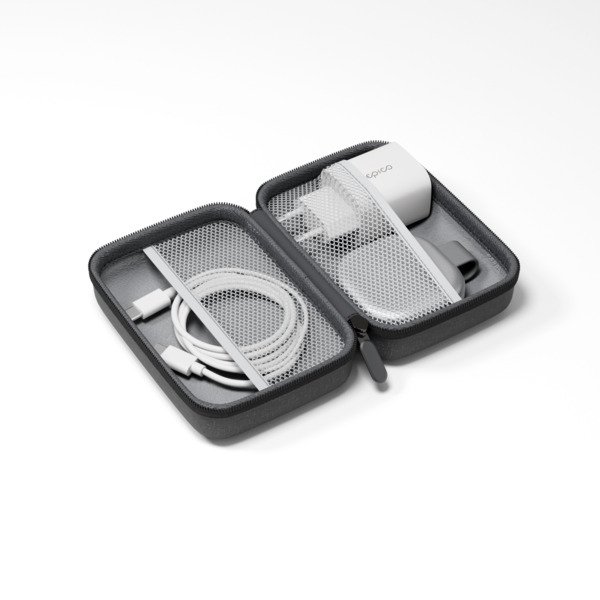Epico UltraBase Qi2 25W 2in1 Fold Metal Mag+ Wireless Charger EF35 | Silver | Protective  &amp;  Travel Pouch Included